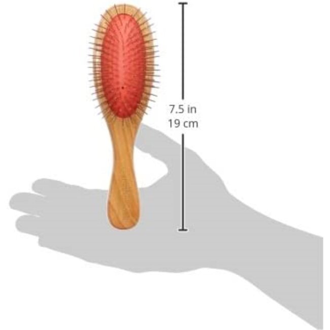 Mars Coat-King Professionele Verzorgingsborstel voor Huisdieren – Klein – 19x5 cm – Houten Handvat