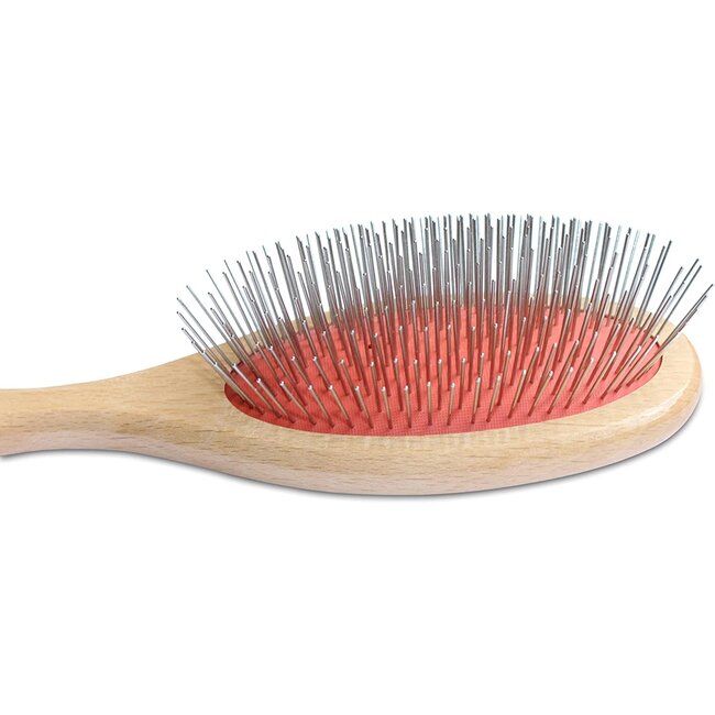 Mars Coat-King Professionele Verzorgingsborstel voor Huisdieren – Roestvrij & Houten Handvat – 23x7 cm