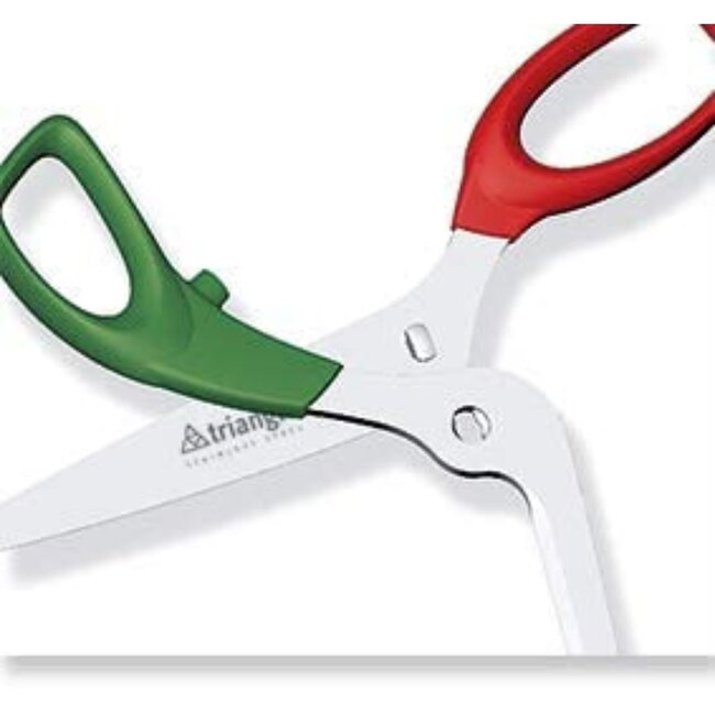 Triangle Pizzaschaar met Italiaanse Vlagkleuren – 24,5 cm – Uitneembaar – RVS