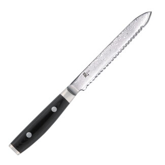Yaxell Ran Tomatenmes 14 cm – 69 Lagen Damaststaal – VG10 Staal – 61 HRC – Canvas-Micarta Heft