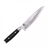 Yaxell Yaxell Japans - Serie Ran - Koksmes met Kuilen - VG10 Staal - 61 HRC - Lemmet 20 cm - 69 Lagen Damaststaal - Canvas-Micarta Heft Yaxell Yaxell Japans - Serie Ran - Koksmes met Kuilen - VG10 Staal - 61 HRC - Lemmet 20 cm - 69 Lagen Damaststaal - Canvas-Micarta Heft