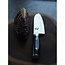Yaxell Ran Santoku Koksmes 16,5cm met Kuiltjes – 69 Lagen Damaststaal – VG10 Staal – 61 HRC – Canvas-Micarta Heft