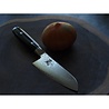 Yaxell Yaxell Japans - Serie Ran - Santoku Koksmes - VG10 Staal - 61 HRC - Lemmet 12.5 cm - 69 Lagen Damaststaal - Canvas-Micarta Heft Yaxell Yaxell Japans - Serie Ran - Santoku Koksmes - VG10 Staal - 61 HRC - Lemmet 12.5 cm - 69 Lagen Damaststaal - Canvas-Micarta Heft