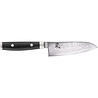 Yaxell Yaxell Japans - Serie Ran - Santoku Koksmes - VG10 Staal - 61 HRC - Lemmet 12.5 cm - 69 Lagen Damaststaal - Canvas-Micarta Heft Yaxell Yaxell Japans - Serie Ran - Santoku Koksmes - VG10 Staal - 61 HRC - Lemmet 12.5 cm - 69 Lagen Damaststaal - Canvas-Micarta Heft