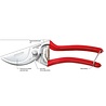Berger Berger Professionele Snoeischaar - Type 1700 - Ergonomisch 25 Graden - Rood - RVS - 21 cm Berger Berger Professionele Snoeischaar - Type 1700 - Ergonomisch 25 Graden - Rood - RVS - 21 cm