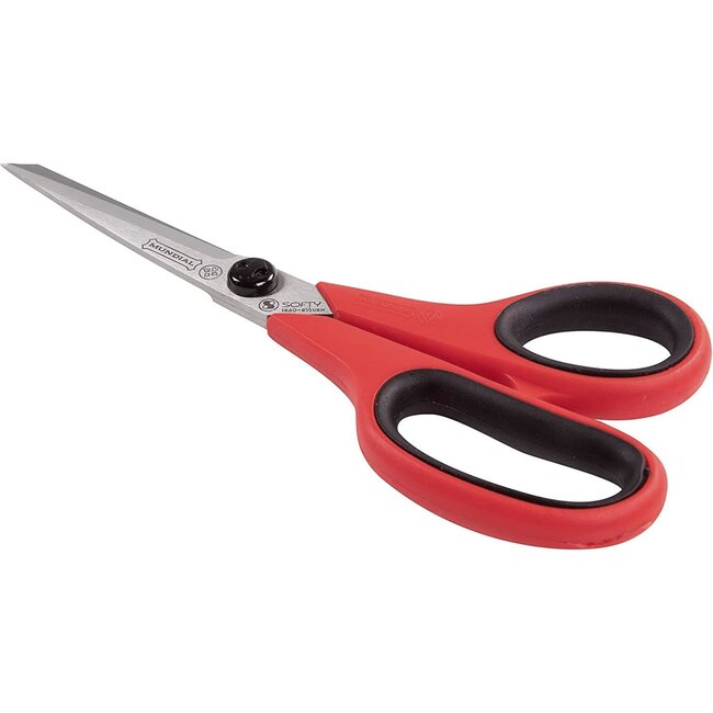 Mundial Huishoudschaar met Microvertanding – 22 cm – Rood/Zwart