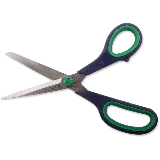 Mundial Huishoudschaar met Microvertanding – 22 cm – Groen/Blauw