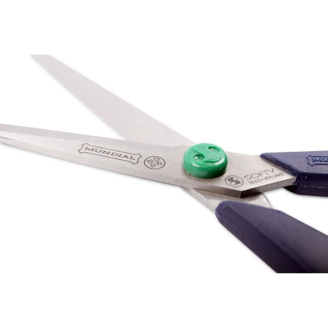 Mundial Huishoudschaar met Microvertanding – 22 cm – Groen/Blauw