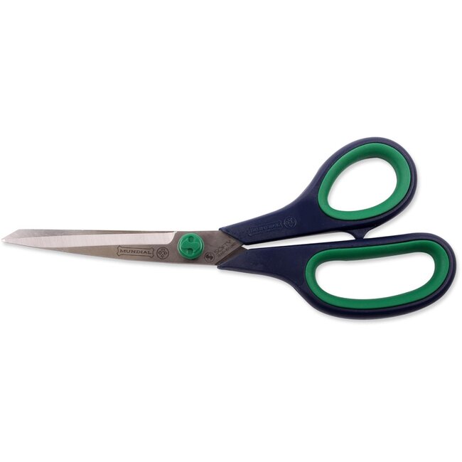 Mundial Huishoudschaar met Microvertanding – 22 cm – Groen/Blauw