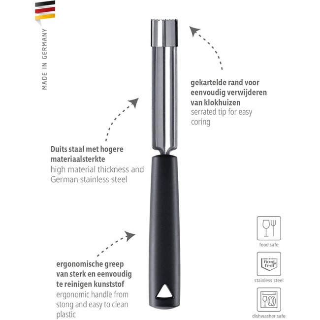 Triangle RVS Appelboor Ø 20 mm – Comfortabel & Duurzaam – Vaatwasserbestendig