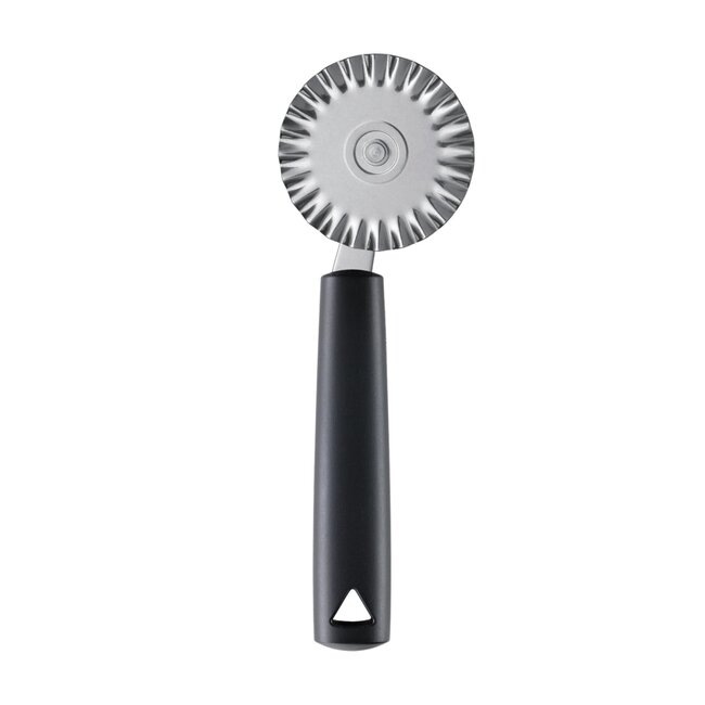 Triangle Deegsnijder Spirit – RVS Ø 7 cm – Ergonomisch Kunststof Heft – Zwart