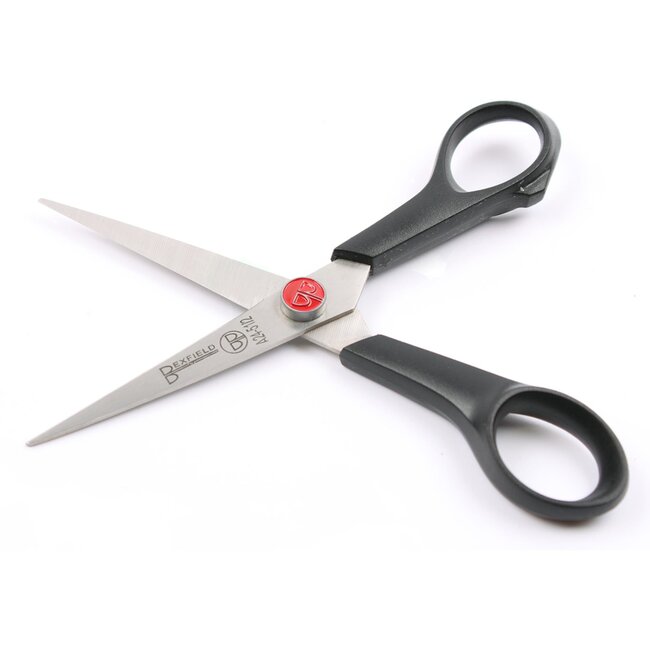 Bexfield Naaisterschaar met Ergonomisch Handvat – 14 cm – Zwart