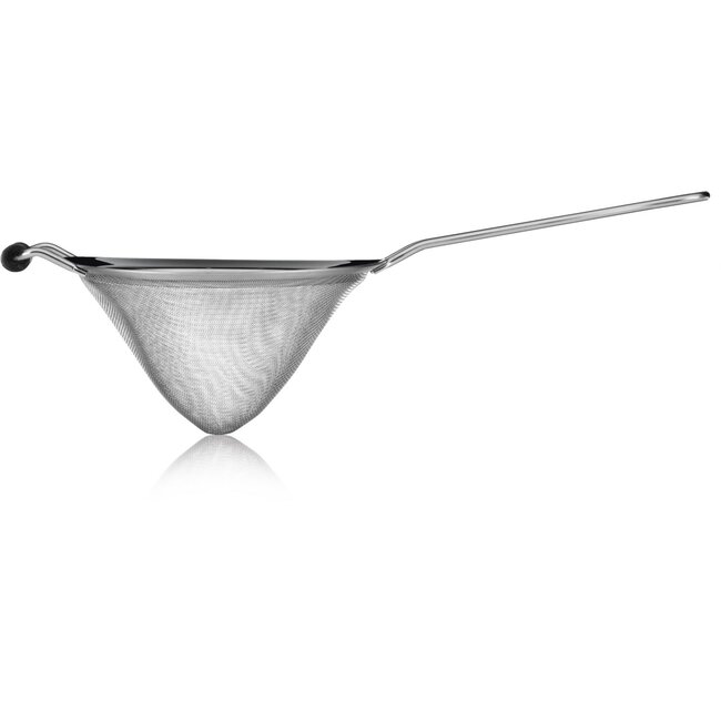 Triangle RVS Zeef met Antislipvoetjes – Puntig en Fijnmazig – Ø 18 cm