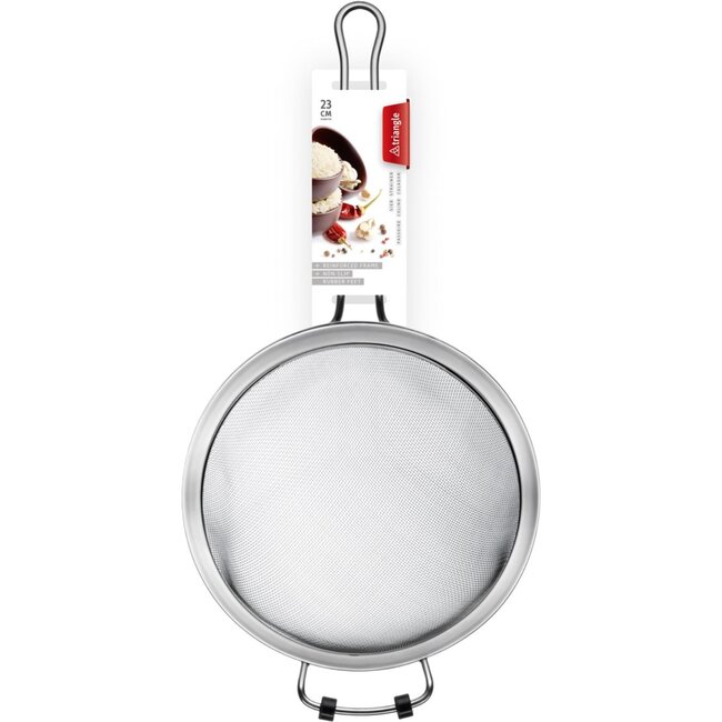 Triangle RVS Zeef met Antislipvoetjes – Ø 23 cm – Vaatwasmachinebestendig