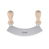 Triangle Triangle Wiegemes - Halvemaanmes - Heft Beukenhout - Enkel Mes - RVS - 23 cm Triangle Triangle Wiegemes - Halvemaanmes - Heft Beukenhout - Enkel Mes - RVS - 23 cm