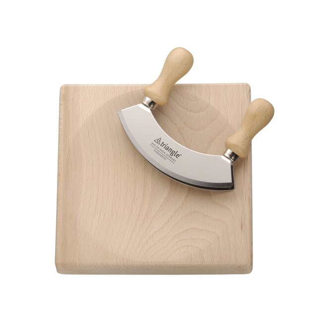 Triangle Dubbel Wiegemes 23cm – Precisie Snijden – Beukenhout Heft