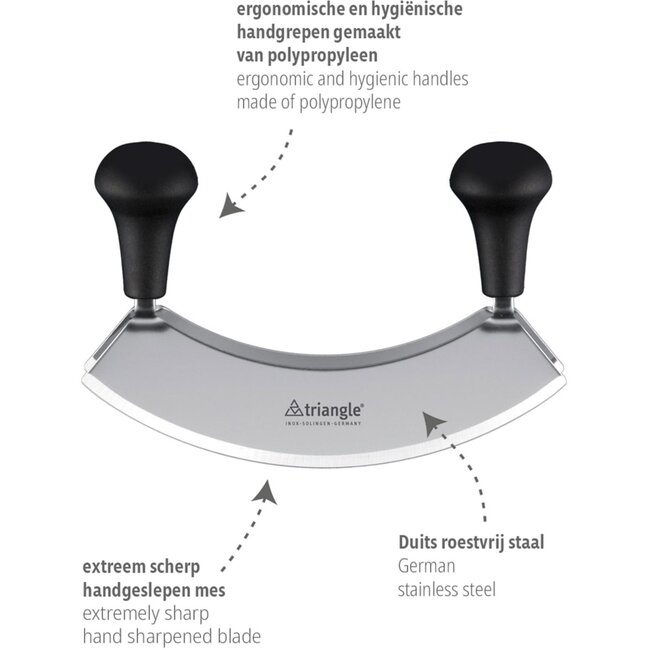 Triangle Wiegemes 17,5cm – Dubbele Precisie – RVS – Ergonomisch Heft