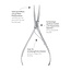 Triangle Professionele Visgratentang – RVS – Rechte Bek – 16 cm – Ergonomisch Ontwerp