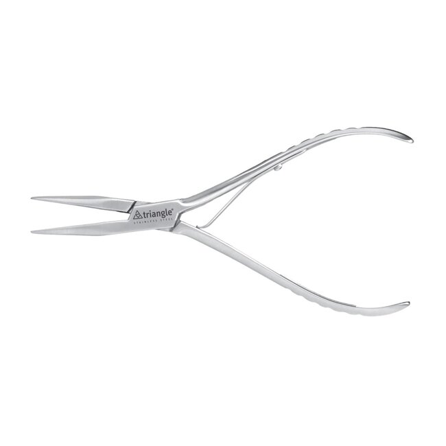 Triangle Professionele Visgratentang – RVS – Rechte Bek – 16 cm – Ergonomisch Ontwerp