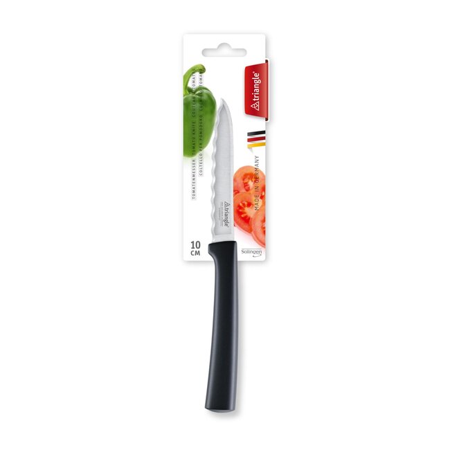 Triangle Tomatenmesje met Fijne Kartels en Golven – RVS – 21 cm – Vaatwasserbestendig