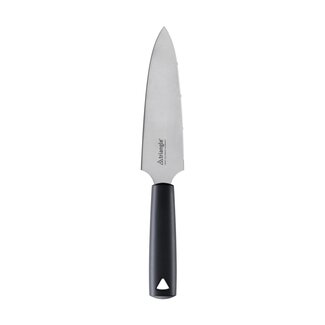 Triangle Gekarteld Taartmes 18 cm – Dubbele Functie – Zwart RVS – Vaatwasserbestendig