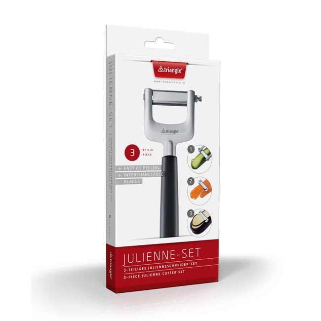 Triangle Juliënnesnijder met 3 Mesjes – RVS – Chef-Waardige Groentecreaties