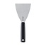 Triangle Bakspatel Extra Breed – 10 cm Lemmet – RVS met Kunststof Heft – Zwart