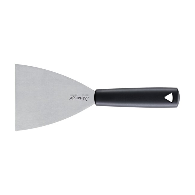 Triangle Bakspatel Extra Breed – 10 cm Lemmet – RVS met Kunststof Heft – Zwart