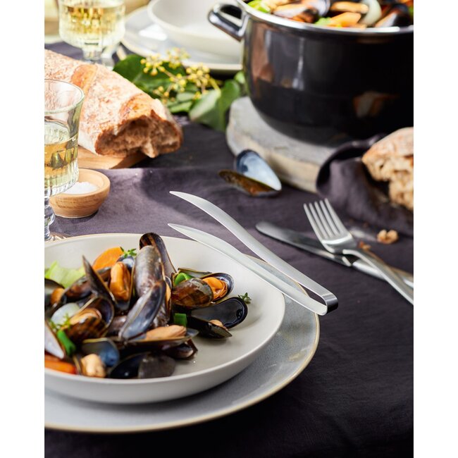 Triangle Serveerpincet voor Mosselen – 18,5 cm – Handgemaakt in Solingen