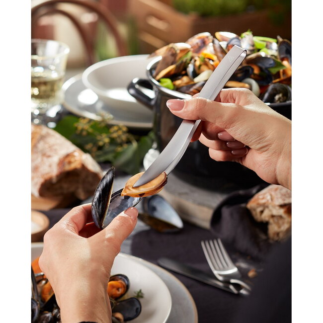 Triangle Serveerpincet voor Mosselen – 18,5 cm – Handgemaakt in Solingen
