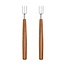 Triangle Pruimenhouten Aardappelvork Set – 2 Stuks – Duitse Kwaliteit