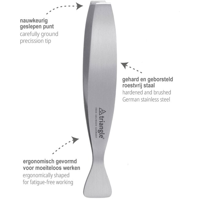 Triangle Professioneel Visgraten Pincet – RVS – 17,5 cm – Vaatwasmachinebestendig