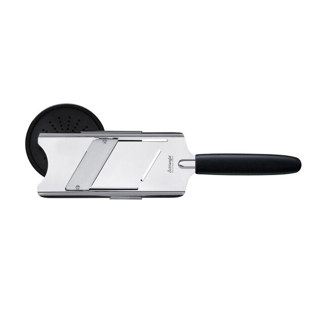 Triangle Professionele Truffelschaaf – RVS 15 cm – Zwart Kunststof Heft