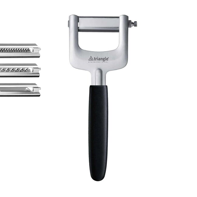 Triangle Juliënnesnijder met 3 Opzetstukken – Ideaal voor Creatieve Chefs
