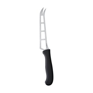 Triangle Professioneel Kaasmes voor Jonge Kaas – RVS 25,5 cm – Zwart Heft