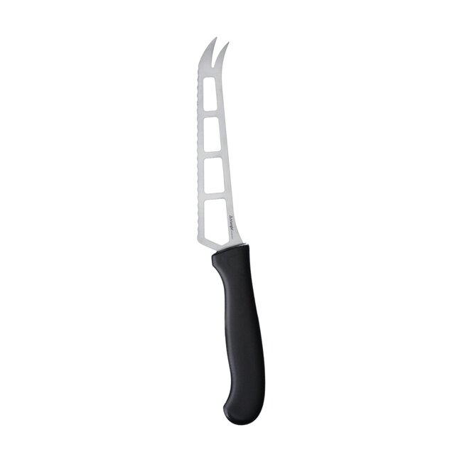 Triangle Professioneel Kaasmes voor Jonge Kaas – RVS 25,5 cm – Zwart Heft