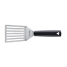 Triangle Triangle Palet met Knik en Gleuven - Extra Breed Lemmet 12 cm - RVS - Kunststof Heft - Zwart Triangle Triangle Palet met Knik en Gleuven - Extra Breed Lemmet 12 cm - RVS - Kunststof Heft - Zwart