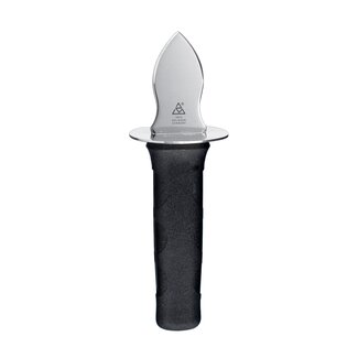 Triangle Professioneel Oestermes – RVS met Zwart Kunststof Heft – 17 cm – Veiligheidskrop