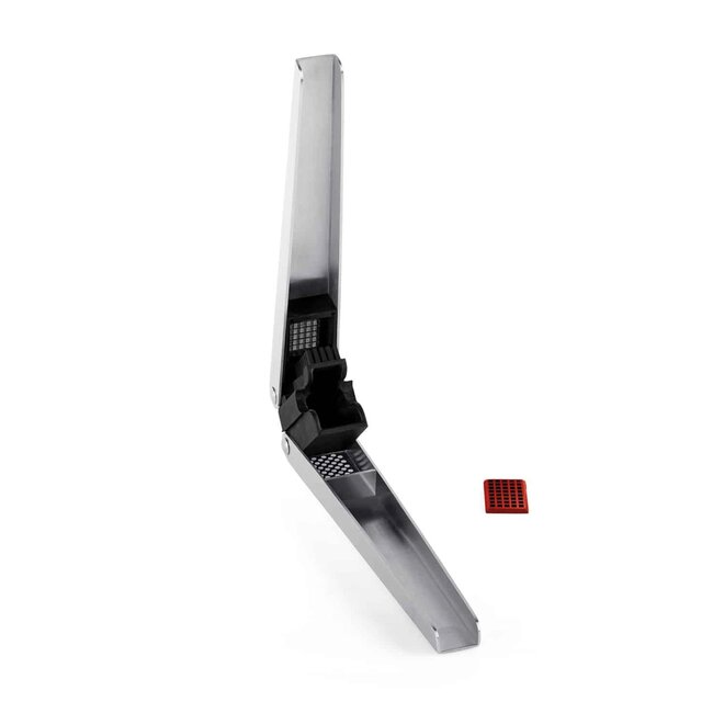 Triangle 2-in-1 Knoflookpers en -snijder – 19 cm – RVS