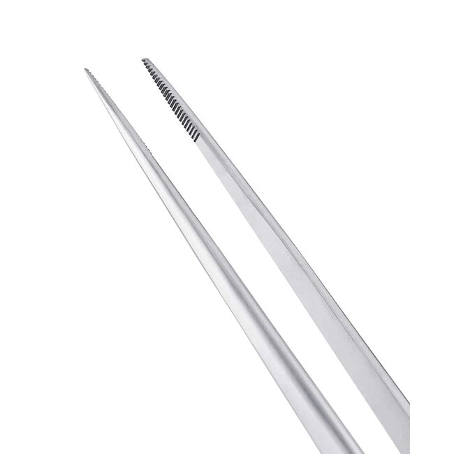 Kookpincet, 2 stuks, 25 cm en 30 cm, roestvrij staal, precisie, gekartelde punten, keukengereedschap voor grillen en serveren