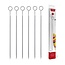 Triangle RVS Barbecuespiesen – Ruitvormige Dwarsdoorsnede – 33,5 cm – Set van 6