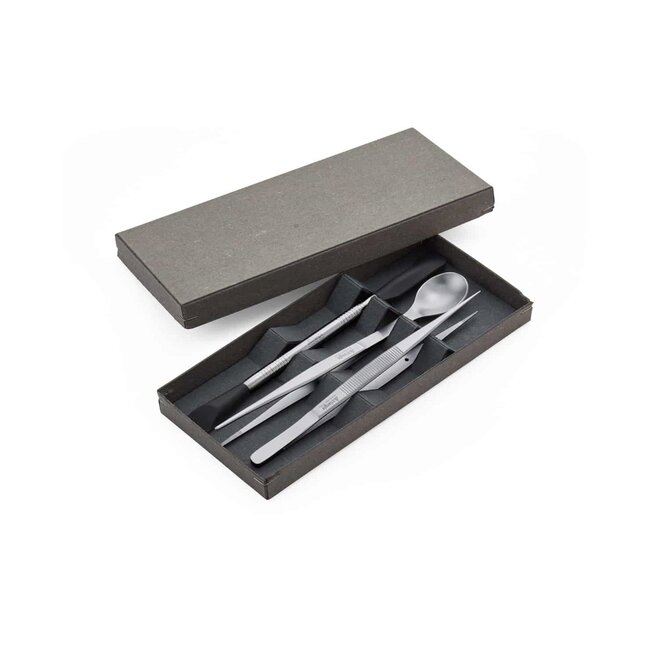 Triangle Garneerset Final Touch – 17 cm – RVS – 3-delig – Luxe Keuken