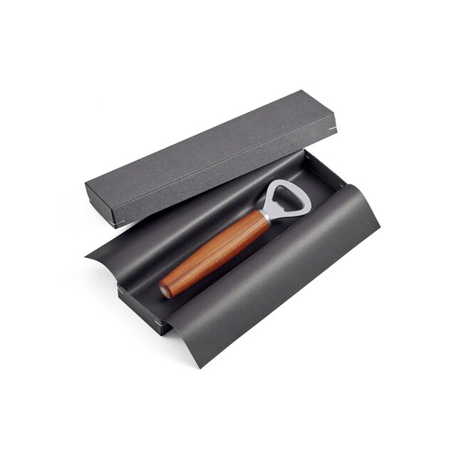 Triangle Sense Flesopener – 15 cm – RVS met Pruimenhouten Heft