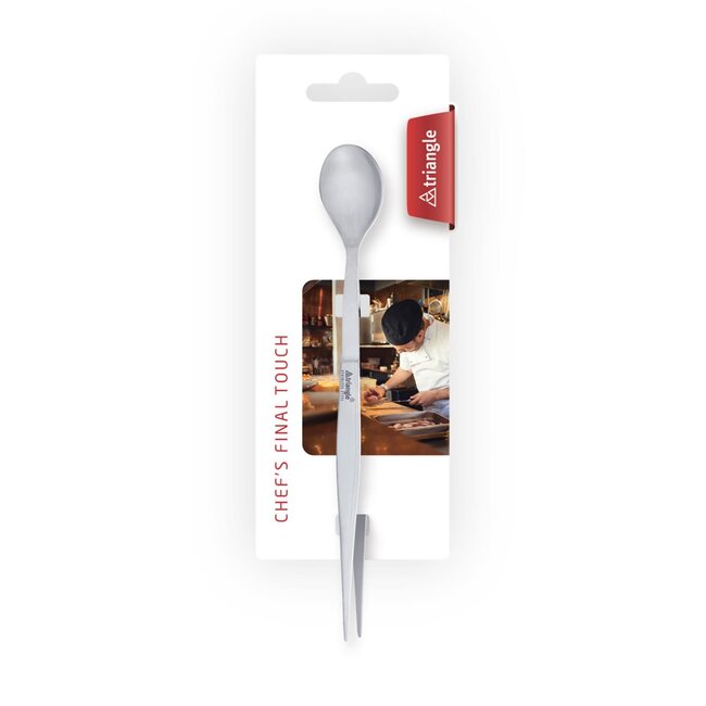 Triangle RVS Pincet-Lepel Combinatie – Vaatwasmachinebestendig – 17 cm