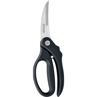 Triangle Gevogelteschaar – 10 cm – RVS met Zwart Polyamide Heft – Vaatwasserbestendig