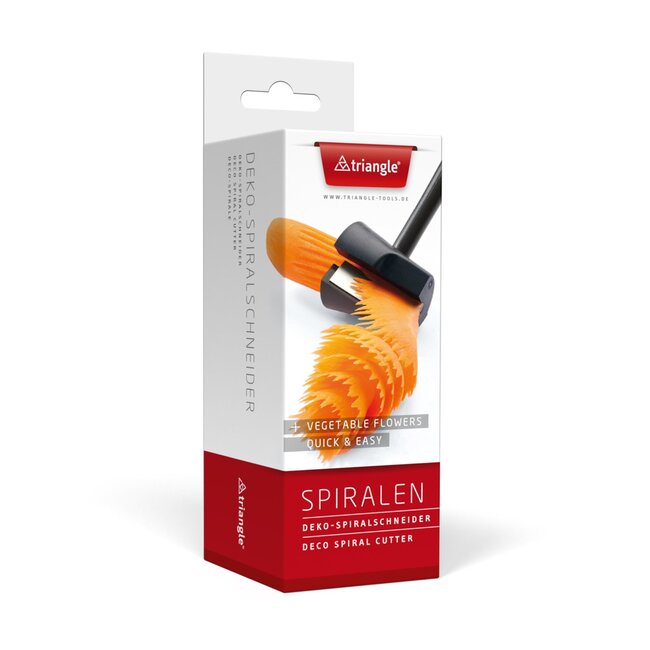 Triangle Essential Spiraalsnijder – RVS & Zwart – Vaatwasserbestendig