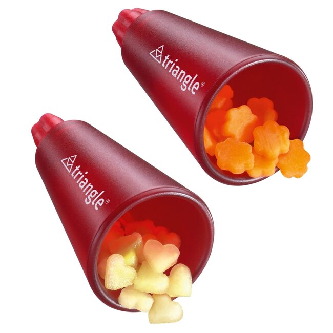 Triangle Essential Confetti Uitstekerset – Hart & Bloem – Rood – 2-delig