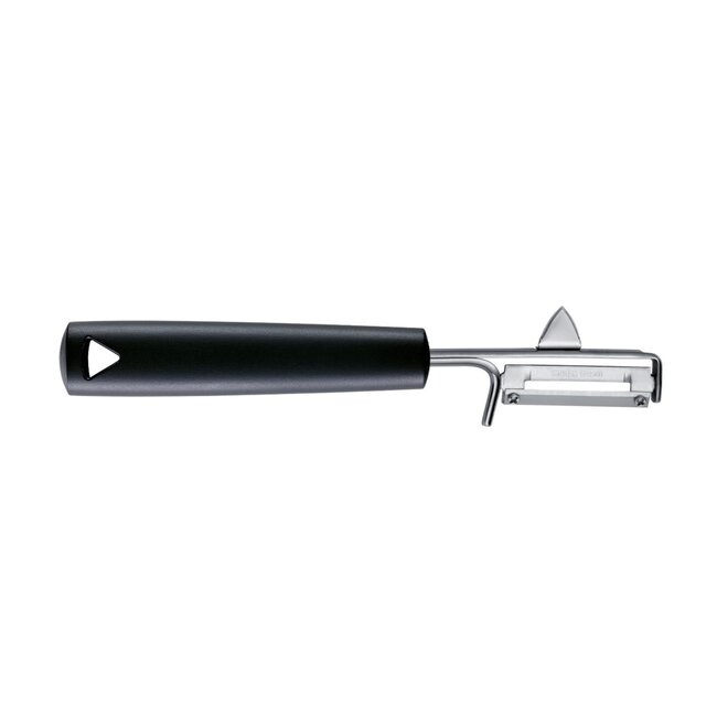 Triangle dunschiller linkshandig zwart 19 cm met RVS lemmet en PP grip
