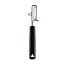 Triangle dunschiller linkshandig zwart 19 cm met RVS lemmet en PP grip