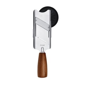 Triangle Luxe Truffelschaaf – Ergonomisch Walnotenhout Heft – 24,5 cm – RVS